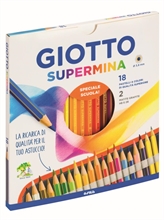 Pastelli Giotto Supermina 18Pz+2 Lyra Temagraph