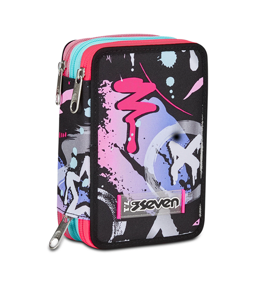 Astuccio 3 Zip Seven Mark On Girl..