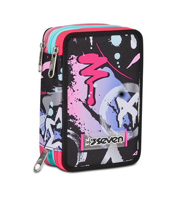 Astuccio 3 Zip Seven Mark On Girl..