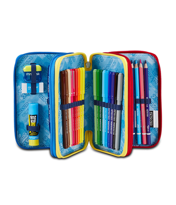Astuccio 3 Zip Seven Mark On Boy..