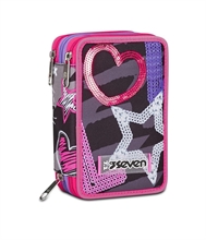 Astuccio 3 Zip Seven Draft Heart..