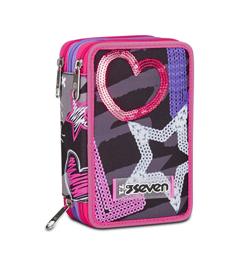 Astuccio 3 Zip Seven Draft Heart..