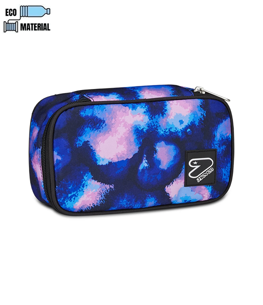 Pencil Bag Round Plus Big Grs Seven Blue Galaxy..
