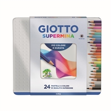 Pastelli Giotto Supermina 24Pz Scatola Metallo