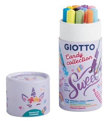 Tubo 12 Giotto Turbo Soft Brush Candy Collection