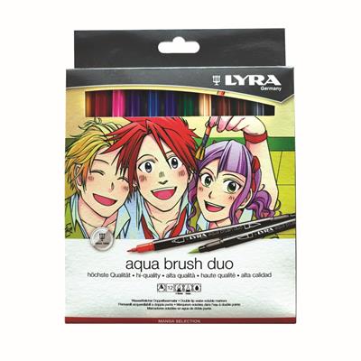 Lyra Aqua Brush Duo Manga Astuccio 12Pz.