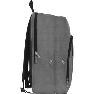 ZAINO ORGANIZZATO MONOCOLORE GRIGIO MELANGE COMIX..