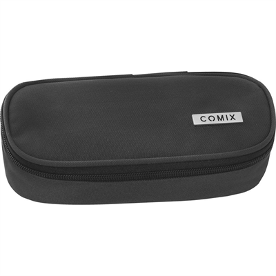 ASTUCCIO OVALE ORGANIZZATO MONOCOLORE NERO COMIX..
