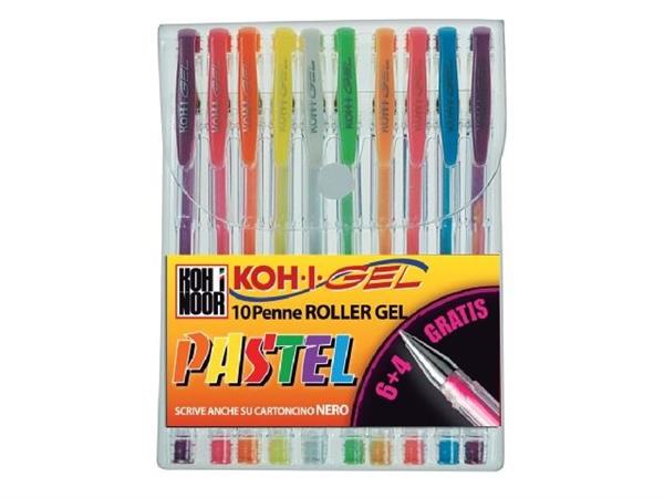 Astuccio 10 Penne Gel Pastel