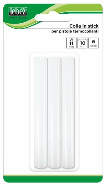 Stick Colla Caldo 11 Mm 6 Pz Lebez