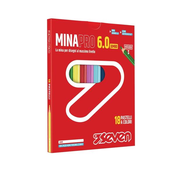 Pastelli Minapro 6.0 # - Scatola 18 Pz Seven Pastelli..