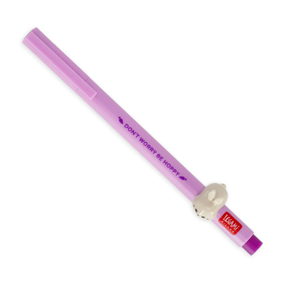 Gel Pen With Animal Decoration - Lovely Friends - Bunny
