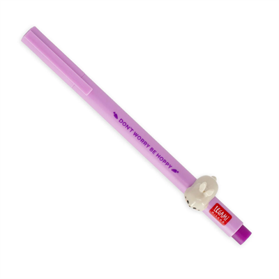 Gel Pen With Animal Decoration - Lovely Friends - Bunny