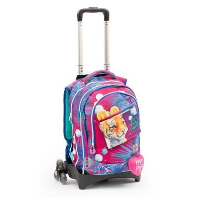 Gopop 24 Zaino Trolley 3 Ruote 2In1 Estensibile Round Smart-Clic