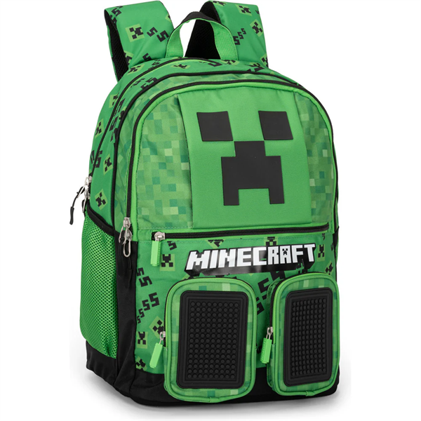 Zaino Scuola Org. Pixel Minecraft..