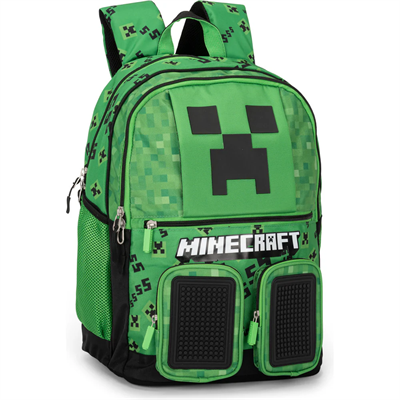 Zaino Scuola Org. Pixel Minecraft..
