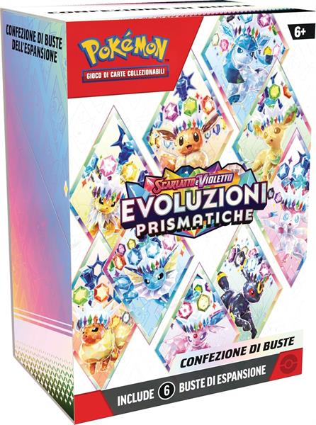 Pokemon SV8.5 Evoluzioni Prismatiche Bundle 6 Buste