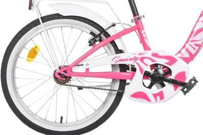 Bicicletta 20  Mtb Donna Fuxia Con Portapacchi