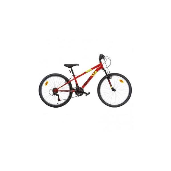 Bicicletta 24  Mtb Uomo Rosso