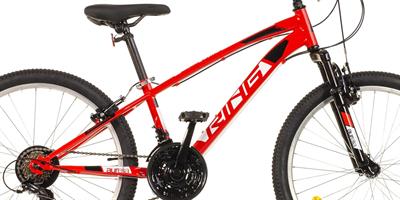 Bicicletta 24  Mtb Uomo Rosso
