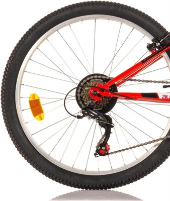Bicicletta 24  Mtb Uomo Rosso