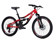 Bici 24 Mtb Full Bicolor Black/Red