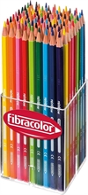 Fibracolor Rainbow Barattolo 96 Pezzi Pastello Legno Esagonale P