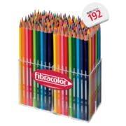 Fibracolor Rainbow Multiscatola 192 Pezzi Pastello Legno Esagona