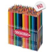 Fibracolor Rainbow Multiscatola 192 Pezzi Pastello Legno Esagona