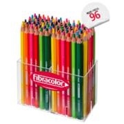 Fibracolor Rainbow Maxi Pastello Legno Esagonale Punta Grossa Mu