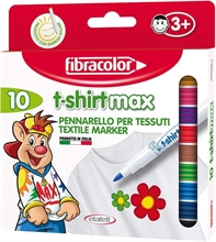 Fibracolor T-Shirt Max Pennarello Punta Pennello Scatola 10 Colo