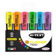 Hi-Text 7100 Flasher Evidenziatore Scatola 6 Pezzi