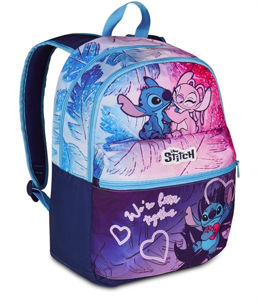 Zaino Doppio Scomparto Lilo & Stitch Cute And Fluffy