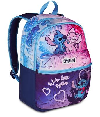 Zaino Doppio Scomparto Lilo & Stitch Cute And Fluffy