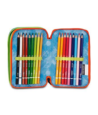 Astuccio 3 Zip Seven Scribbled Flame