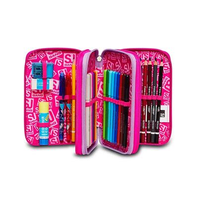 Astuccio 3 Zip Sj Gang Heart Lolly