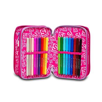Astuccio 3 Zip Sj Gang Heart Lolly