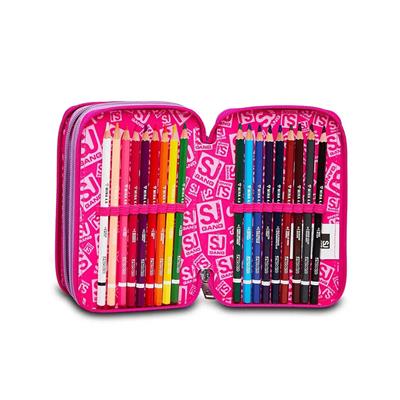 Astuccio 3 Zip Sj Gang Heart Lolly
