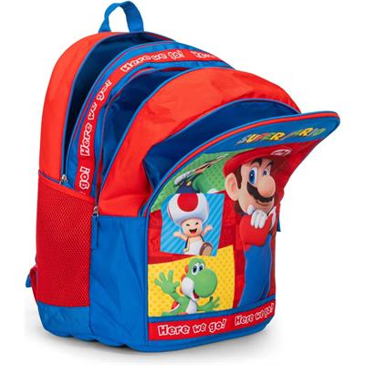 Zaino Scuola Organizzato Supermario