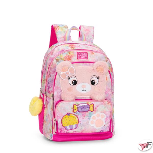 Zaino Scuola Organizzato Orso Mofumofu