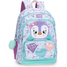 Zaino Scuola Organizzato Pinguino Mofumofu
