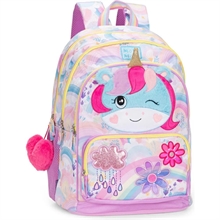 Zaino Scuola Organizzato Unicorno Mofumofu