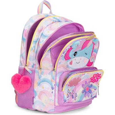 Zaino Scuola Organizzato Unicorno Mofumofu