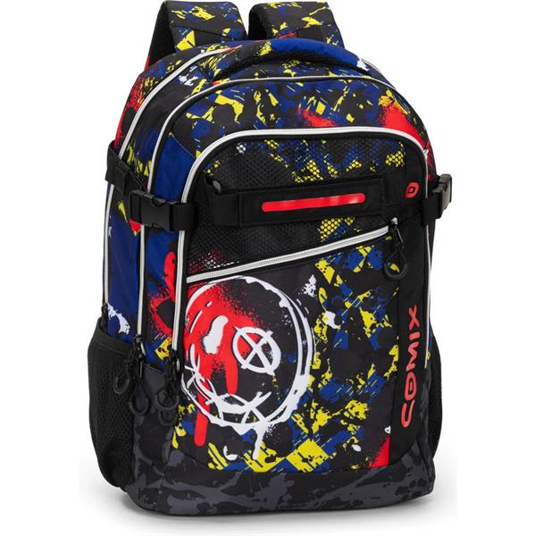 Zaino Scuola Organizzato Comix Wbs Skull