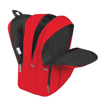 Zaino Organizzato Monocolore Rosso Comix