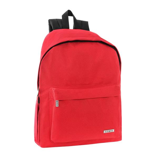 Zaino Americano Monocolore Rosso Comix