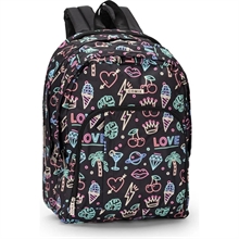 Zaino Organizzato Allover Neon Comix