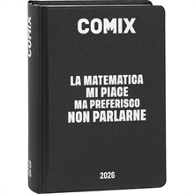 Agenda Comix 16 Mesi Mini Black&Silver
