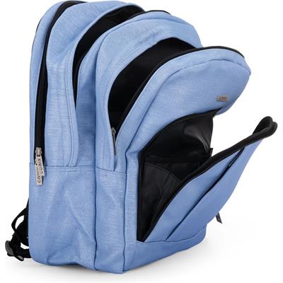 Zaino Organizzato Lurex Azzurro Comix