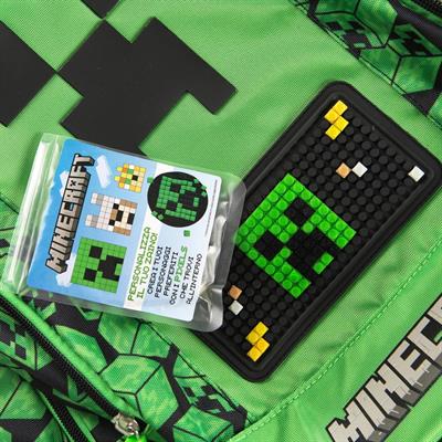 Zaino Scuola Organizzato Pixel Minecraft